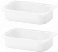 I-K-E-A 2 cajas de almacenamiento TROFAST de 16 ½ x 11 ¾ x 4 pulgadas