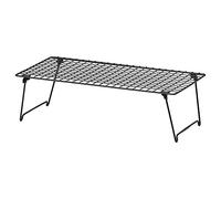 I-K-E-A GREJIG - Zapatero plegable y apilable de acero, estante organizador de almacenamiento de malla, 22 7/8 x 10 5/8 x 6 3/4 pulgadas, color negro