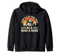 I Keep All My Dad Jokes In A Dad-A-Base Fathers Day Dad Joke Sudadera con Capucha