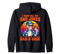 I Keep All My Dad Jokes in A Dad-a-Base Skeleton Fathers Day Sudadera con Capucha