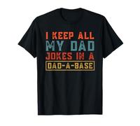 I keep all my dad jokes in a dad a base vintage Fathers Day Camiseta