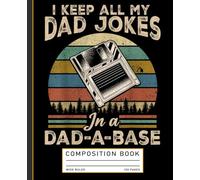 I Keep Dad Jokes In A Dad A Base Funny Fathers Day Composition Book