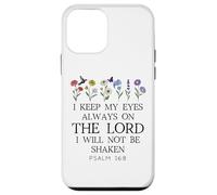 I Keep My Eyes Always on the Lord Not Be Shaken Psalm 16:8 Carcasa para iPhone 12 mini