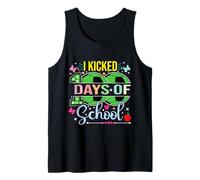 I Kicked 100 Days of School Soccer 100th Day Sport Niños Niños Camiseta sin Mangas