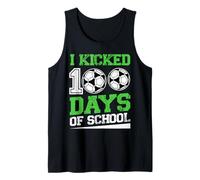 I Kicked 100 Days of School Soccer 100th Day Sport Niños Niños Camiseta sin Mangas