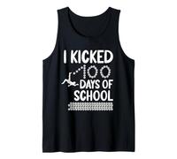 I Kicked 100 Days of School Soccer 100th Day Sport Niños Niños Camiseta sin Mangas
