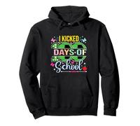 I Kicked 100 Days of School Soccer 100th Day Sport Niños Niños Sudadera con Capucha