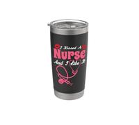 I Kissed A Nurse And I Like It Funny Nursing Nurses Vaso térmico de acero inoxidable de doble pared