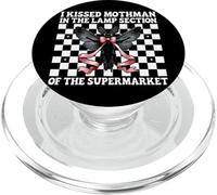 I Kissed Mothman En La Lámpara Sección Criptozoología Chica Mamá PopSockets PopGrip para MagSafe