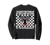 I Kissed Mothman En La Lámpara Sección Criptozoología Chica Mamá Sudadera