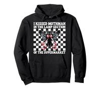I Kissed Mothman En La Lámpara Sección Criptozoología Chica Mamá Sudadera con Capucha