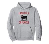 I Knocked It On Purpose Funny Cat Humor T-Shirt Sudadera con Capucha