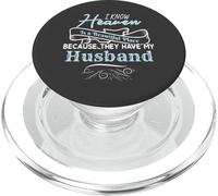 I Know Heaven Is A Beautiful Place They Have My Husband PopSockets PopGrip para MagSafe