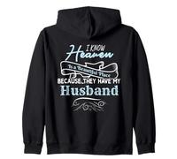 I Know Heaven Is A Beautiful Place They Have My Husband Sudadera con Capucha
