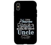 I Know Heaven Is A Beautiful Place They Have My Uncle Carcasa para iPhone X/XS