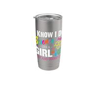 I Know I Do Science Like A Girl Try and Keep Up - Scientist Vaso térmico de acero inoxidable de doble pared