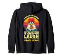I Know I'm Weird But Sometimes It Make You Laugh - Cita Divertida Sudadera con Capucha