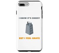 I Know It’s Cheesy but I Feel Grate - Sarcastic Pun Dad Joke Carcasa para iPhone 7 Plus/8 Plus