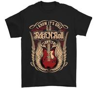 I Know It’s Only Rock ’n’ Roll Music Guitar Mens T-Shirt Black L