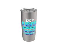 I Know Karate And A Few Other Japanese Words ||- Vaso térmico de acero inoxidable de doble pared