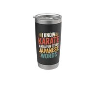 I Know Karate And A Few Other Japanese Words - Vaso térmico de acero inoxidable de doble pared