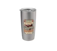 I Know Karate And A Few Other Japanese Words ||- Vaso térmico de acero inoxidable de doble pared