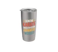 I Know Karate And A Few Other Japanese Words - Vaso térmico de acero inoxidable de doble pared