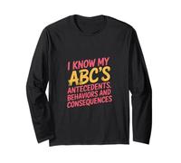 I Know My ABCs Antecedents Behaviors Consequences - Manga Larga