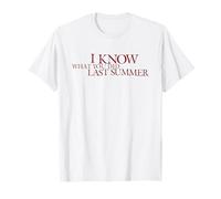 I Know What You Did Last Summer Blood Red Logo Retro Horror Camiseta