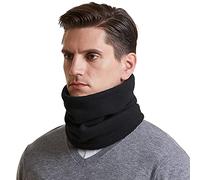 I Kua Fly Calentador de Cuello, Pasamontañas Lana Thermico Windstopper Invierno Snood Bufanda Calentador Tubular Cuello - Esqui Moto Ciclismo Snowboard Running (Negro)