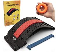 I.L.A. Estirador de espalda para corrección de postura, estirador de espalda contra dolor de espalda, aparato de fitness, masajeador de espalda con instrucciones en alemán con masajeador gratuito