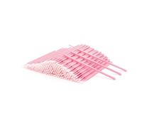 i-Laesh 200 piezas de micro cepillos, microswabs para extensiones de pestañas, cepillo aplicador de microcepillo, bastoncillos de algodón para pestañas dentales para ojos, cejas y cuidado personal (color rosa cristal)