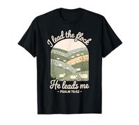 I Lead The Sheeps He Leads Me Salmo 78:52 Versículo de la Biblia de Ovejas Camiseta