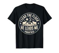 I Lead The Sheeps He Leads Me Salmo 78:52 Versículo de la Biblia de Ovejas Camiseta