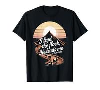 I Lead The Sheeps He Leads Me Salmo 78:52 Versículo de la Biblia de Ovejas Camiseta