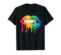 I Licked It So It's Mine LGBT arco iris labios orgullo mes 2022 Camiseta