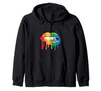 I Licked It So It's Mine LGBT arcoíris Labios Mes del Orgullo 2022 Sudadera con Capucha