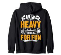 I Lift Heavy Things For Fun Gym Motivational Sudadera con Capucha