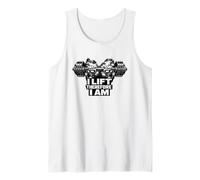 I Lift Therefore I Am Funny Halterofía Camiseta sin Mangas