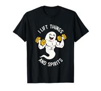 I Lift Things And Spirits Funny Workout Lifting Fitness Gym Camiseta