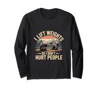 I Lift Weights So I Don't Hurt People Fitness Workout |- Manga Larga
