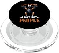 I Lift Weights So I Don't Hurt People Fitness Workout PopSockets PopGrip para MagSafe