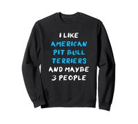I Like American Pit Bull Terriers and Maybe Three People Sudadera