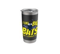 I Like Big Bats and I Cannot Lie Funny Bat Lovers Vaso térmico de acero inoxidable de doble pared