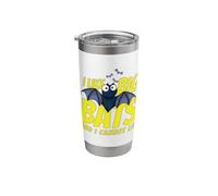 I Like Big Bats and I Cannot Lie Funny Bat Lovers Vaso térmico de acero inoxidable de doble pared