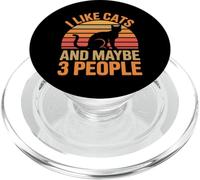 I Like Cats and Maybe 3 People PopSockets PopGrip para MagSafe