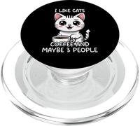 I Like Cats Coffee and Maybe 3 People PopSockets PopGrip para MagSafe