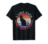I Like Cats More Than People v2 - Citas Divertidas Camiseta