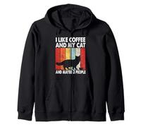 I Like Coffee and My Cat Maybe 3 People Vintage Ragdoll Cat Sudadera con Capucha