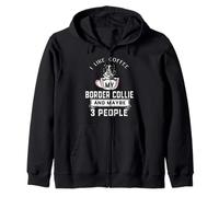 I Like Coffee My Border Collie Dog Maybe 3 People Dogs Sudadera con Capucha